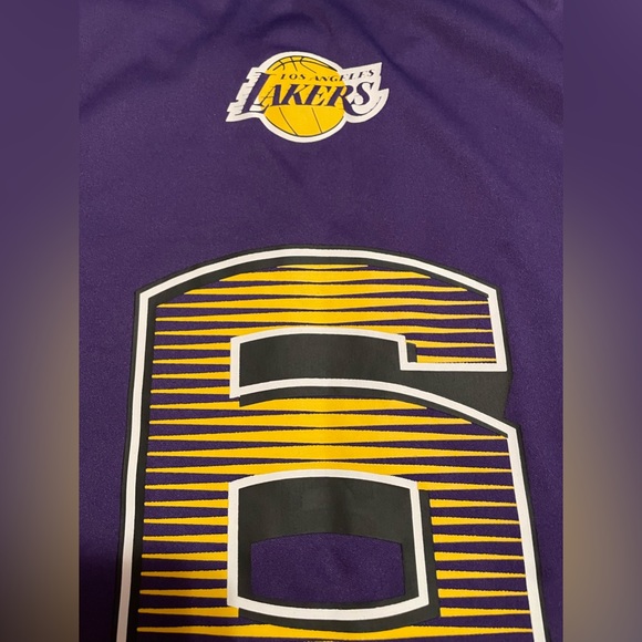 NBA Los Angeles Lakers Purple #6 LeBron James Tank Top Jersey size Medium - Picture 5 of 7